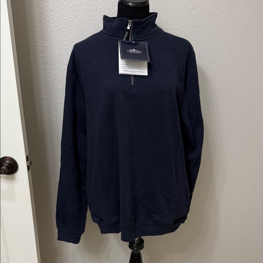 Charles River Crosswinds Unisex Quarter Zip Pullover Size large